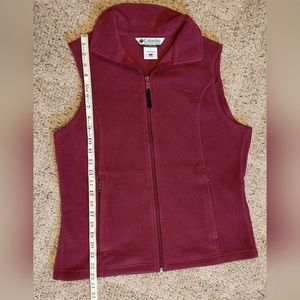 Fuscia Fleece Vest